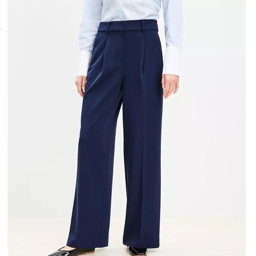 LOFT Peyton Trouser Pants in Bi-Stretch - Size 4 Petite - NWT